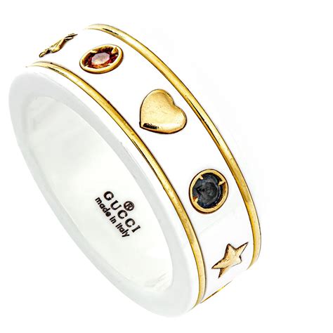 gucci icon ring dupe|Gucci icon ring with gemstones.